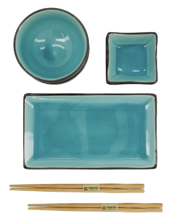 TOKYO DESIGN - COFFRET BOLS ET ASSIETTES TURQUOISE – Image 4